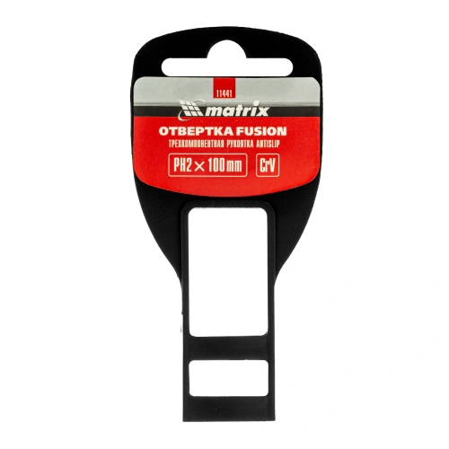 Отвертка Fusion, PH2 х 100 мм, CrV, трехкомпонентная рукоятка "Anti slip" Matrix по ценам производителя в Краснодаре с доставкой по всей России