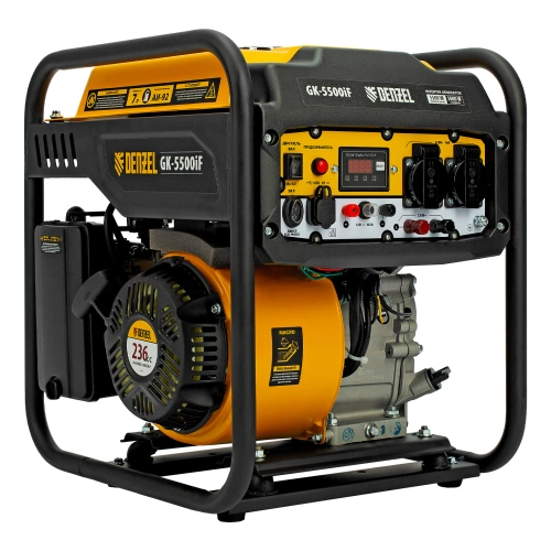 Генератор инверторный GK-5500iF, 5,5 кВт, 230 В, ручной старт DENZEL по ценам производителя в Краснодаре с доставкой по всей России