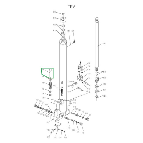 Шток нагнетательный гидроузла для TRV1030/1530 по ценам производителя в Краснодаре с доставкой по всей России