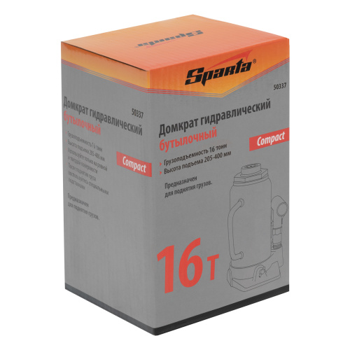 Домкрат гидравлический бутылочный 16 т, h подъема 205-400 мм Sparta Compact по ценам производителя в Краснодаре с доставкой по всей России