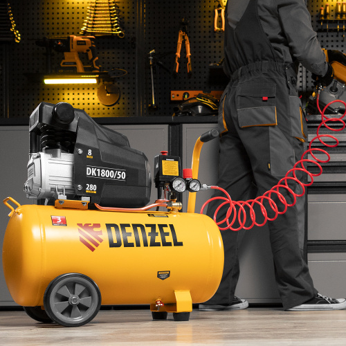 Компрессор воздушный DK1800/50, Х-PRO 1.8 кВт, 280л/мин, 50л Denzel по ценам производителя в Краснодаре с доставкой по всей России