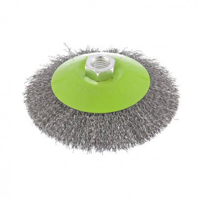 Щетка для УШМ, 125 мм, М14, "тарелка", витая проволока Сибртех по ценам производителя в Краснодаре с доставкой по всей России