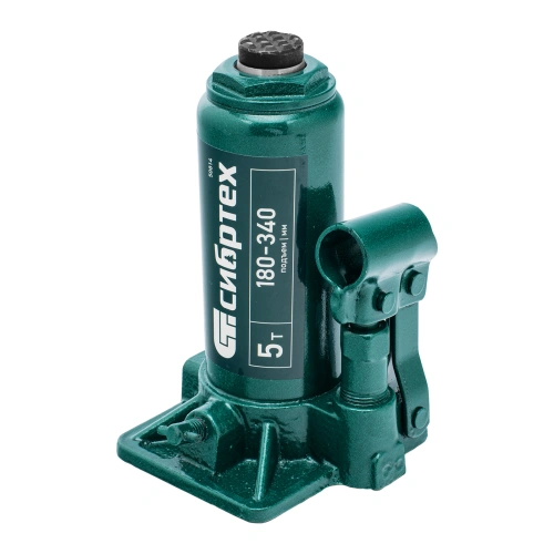 Домкрат гидравлический бутылочный, 5 т, 180-340 мм, в пласт. кейсе Сибртех по ценам производителя в Краснодаре с доставкой по всей России