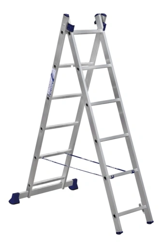 Лестница 2-х секционная алюминиевая 2*6 по ценам производителя в Краснодаре с доставкой по всей России