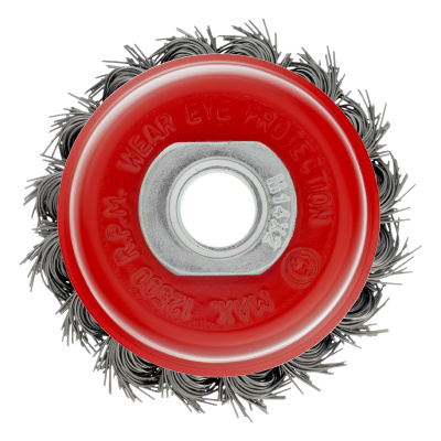 Щетка для УШМ, 65 мм, М14, "чашка", крученая проволока 0.5 мм Matrix по ценам производителя в Краснодаре с доставкой по всей России