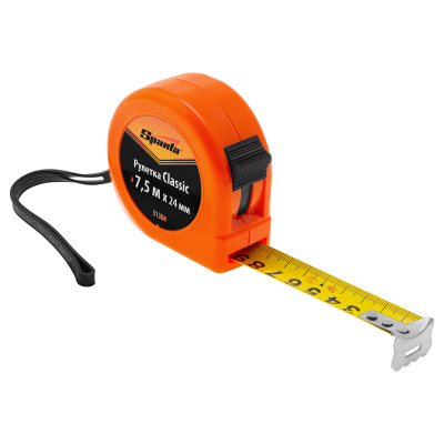 Рулетка Classic,7,5 м х 24 мм,пластиковый корпус Sparta по ценам производителя в Краснодаре с доставкой по всей России