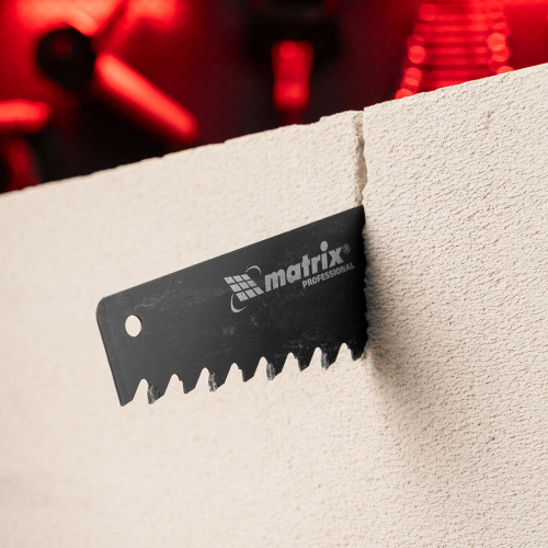 Ножовка по пенобетону, 500 мм, защитное покрытие, твердосплавные напайки на зубья, двухкомпонентная рукоятка Matrix по ценам производителя в Краснодаре с доставкой по всей России