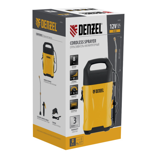 Опрыскиватель аккумуляторный D-8LI, 8 л, 12 В, 2 Ач Denzel по ценам производителя в Краснодаре с доставкой по всей России