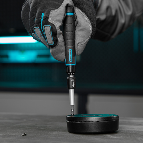 Отвертка с набором бит и торцевых головок для точных работ, гибкий привод, 48 шт, CrMo Gross по ценам производителя в Краснодаре с доставкой по всей России