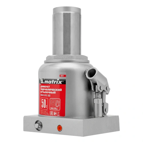 Домкрат гидравлический бутылочный, 50 т, высота подъема 240-370 мм Matrix по ценам производителя в Краснодаре с доставкой по всей России