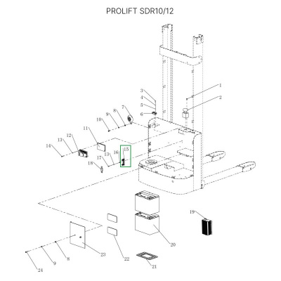 Гнездо предохранителя для штабелеров SDR1536/1545S/1645/1656/2036/2045, SDK по ценам производителя в Краснодаре с доставкой по всей России