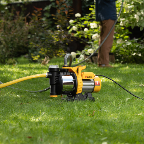 Садовый поверхностный насос GP1100SS, 1100 Вт, 4000 л/ч, подъем 45 м, пластик Denzel по ценам производителя в Краснодаре с доставкой по всей России