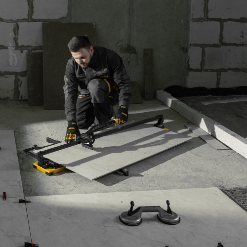 Плиткорез рельсовый 1200х16мм, каретка на подш., стальная станина, усил. рукоятка-пенал Denzel по ценам производителя в Краснодаре с доставкой по всей России