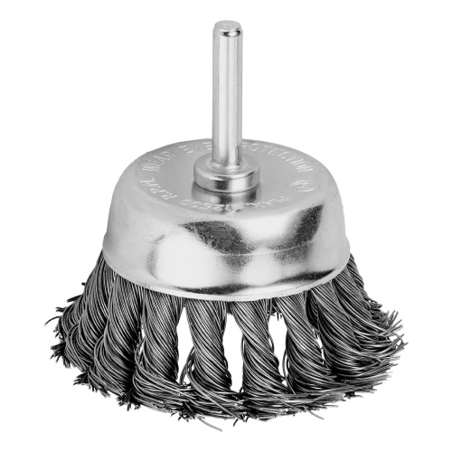 Щетка для дрели, 65 мм, "чашка" со шпилькой, крученая металлическая проволока Matrix по ценам производителя в Краснодаре с доставкой по всей России