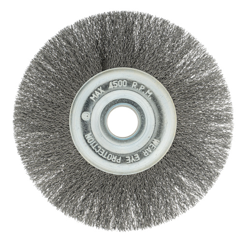 Щетка для УШМ, 175 мм, посадка 22.2 мм, плоская, витая проволока 0.3 мм Сибртех по ценам производителя в Краснодаре с доставкой по всей России