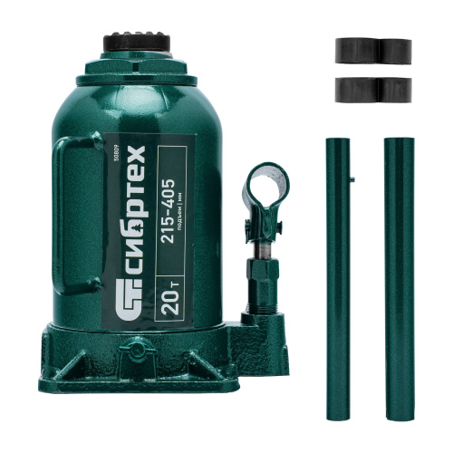Домкрат гидравлический бутылочный, 20 т, 215-405 мм Сибртех по ценам производителя в Краснодаре с доставкой по всей России