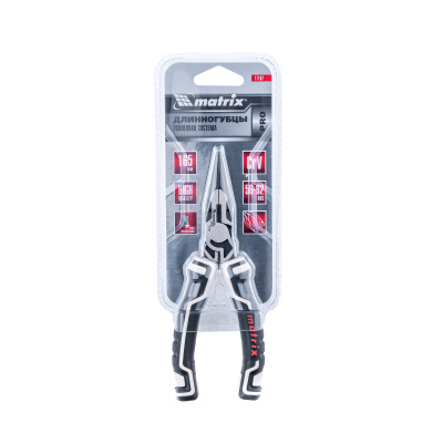 Длинногубцы прямые 165 мм, усиленная система, Pro Matrix по ценам производителя в Краснодаре с доставкой по всей России
