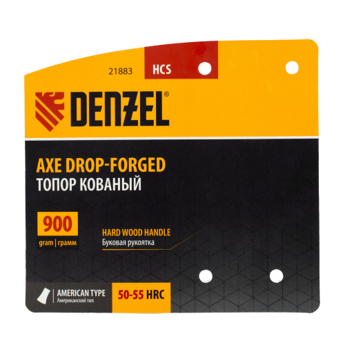 Топор кованый, 900 г, американский тип, буковая рукоятка, 430мм, EFP Denzel по ценам производителя в Краснодаре с доставкой по всей России