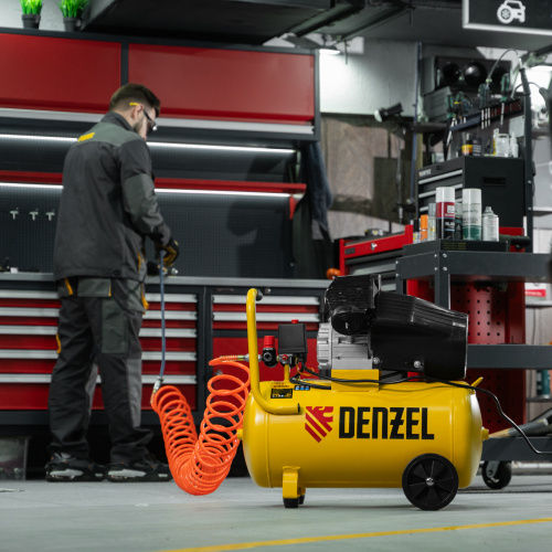 Компрессор воздушный прям. привод DCV1800/50, 1,8 кВт, 50 литров, 320 л/мин Denzel по ценам производителя в Краснодаре с доставкой по всей России
