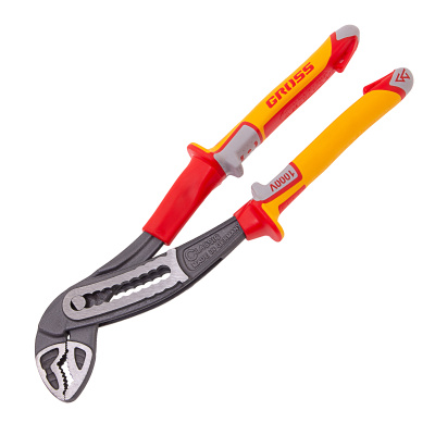 Клещи переставные, диэлектрические рукоятки до 1000 В, 240 мм Gross по ценам производителя в Краснодаре с доставкой по всей России