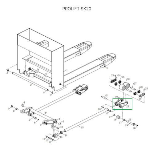 Рычаг силового блока для тележек SK20 по ценам производителя в Краснодаре с доставкой по всей России