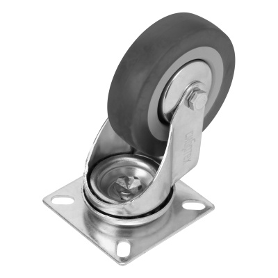 Колесо поворотное D 75 мм, крепление  платформенное Сибртех по ценам производителя в Краснодаре с доставкой по всей России