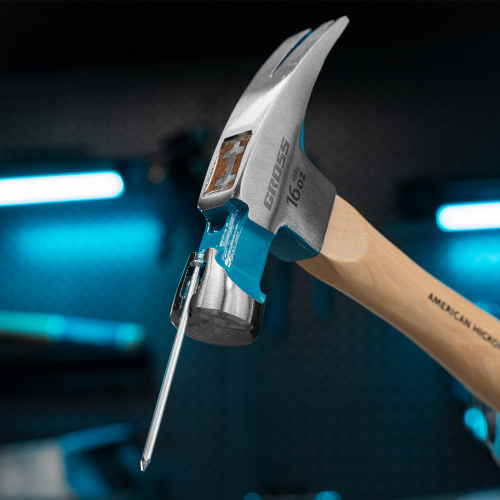 Молоток-гвоздодер, 450 г, угол 75, магнит, обрезиненная рукоятка American hickory GROSS по ценам производителя в Краснодаре с доставкой по всей России