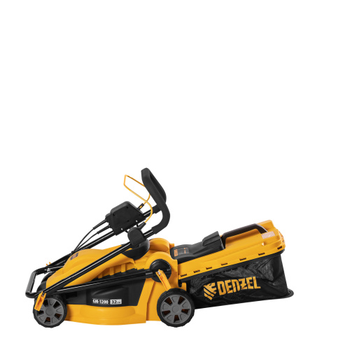 Газонокосилка электрическая GM-1200, 1200 Вт, ширина 32 см, 3 уровня, травосборник 25 л. Denzel по ценам производителя в Краснодаре с доставкой по всей России