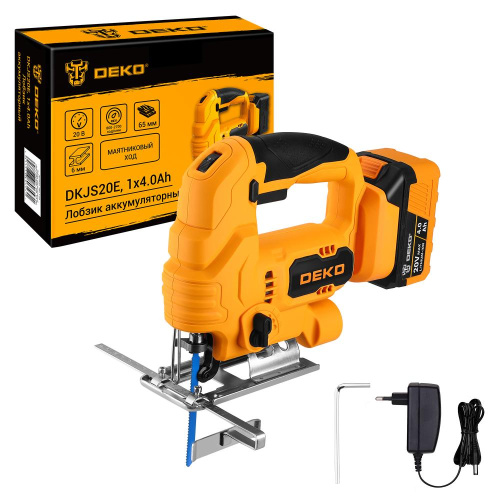 Лобзик аккумуляторный DEKO DKJS20E, 20В, 1x4.0Ач по ценам производителя в Краснодаре с доставкой по всей России