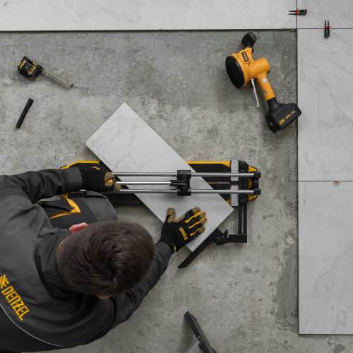 Плиткорез 600х14мм, цельнометал. напр., каретка на подш., стальная станина, рукоятка-пенал Denzel по ценам производителя в Краснодаре с доставкой по всей России