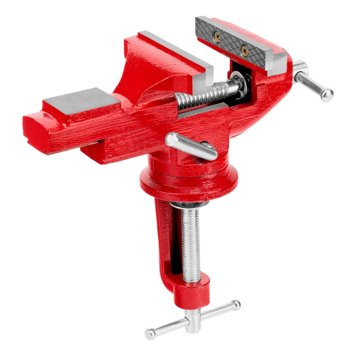 Тиски слесарные, 80 мм, настольные, поворотные, c наковальней MTX по ценам производителя в Краснодаре с доставкой по всей России