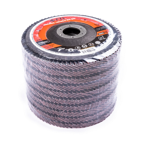 Круг лепестковый с керамическим абразивом для шлифования по нержавеющей стали FTL Everest 27 125 х 22,2 мм P40 по ценам производителя в Краснодаре с доставкой по всей России