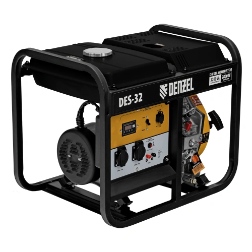 Генератор дизельный DES-32, 3,2 кВт, 230 В, 11 л, ручной стартер Denzel по ценам производителя в Краснодаре с доставкой по всей России