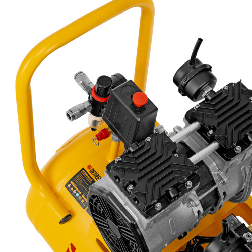 Компрессор безмасляный, малошумный DLS 2200/50, 2200 Вт, 2x1100, 50 л, 380 л/мин Denzel по ценам производителя в Краснодаре с доставкой по всей России