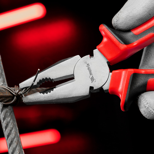 Плоскогубцы Nickel, никелированные 200 мм, двухкомпонентные рукоятки Matrix по ценам производителя в Краснодаре с доставкой по всей России