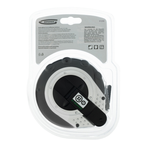 Рулетка геодезическая 10 м х 13 мм, закрытый корпус, металлическая лента, нейлон Gross по ценам производителя в Краснодаре с доставкой по всей России