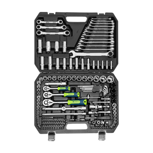 Набор инструментов, 1/2", 3/8", 1/4", пластиковый кейс 160 предм. Сибртех по ценам производителя в Краснодаре с доставкой по всей России