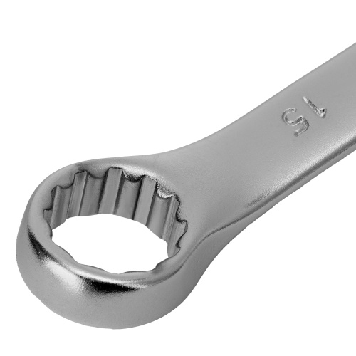 Ключ комбинированный, 15 мм, CrV, матовый хром Stels по ценам производителя в Краснодаре с доставкой по всей России