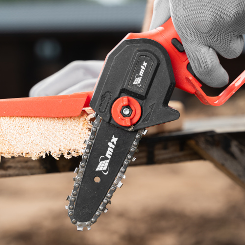 Цепная мини-пила аккумуляторная, MCS-100, шина 100 мм, Li-Ion, 20 В MTX по ценам производителя в Краснодаре с доставкой по всей России