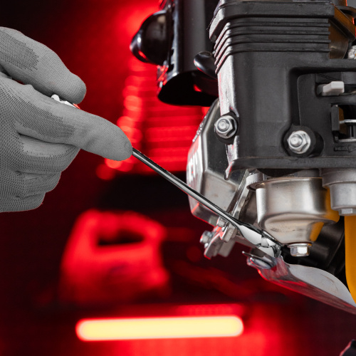 Ключ комбинированный трещоточный, 10 мм, CrV, зеркальный хром Matrix Professional по ценам производителя в Краснодаре с доставкой по всей России