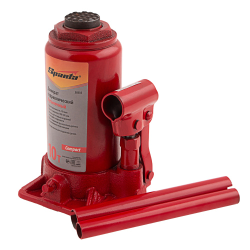 Домкрат гидравлический бутылочный 10 т, h подъема 190-370 мм Sparta Compact по ценам производителя в Краснодаре с доставкой по всей России