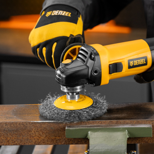 Щетка для УШМ, 125 мм, "Тарелка", витая нержавеющая проволока 0.3 мм, М14 Denzel по ценам производителя в Краснодаре с доставкой по всей России