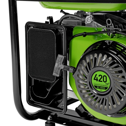 Генератор бензиновый БС-8000, 6,6 кВт, 230В, четырехтактный, 25 л, ручной стартер Сибртех по ценам производителя в Краснодаре с доставкой по всей России