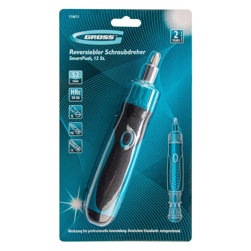 Отвертка реверсивная, механизм SmartPush 12 шт, S2 Gross по ценам производителя в Краснодаре с доставкой по всей России