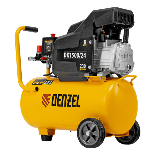 Компрессор воздушный DK1500/24, Х-PRO 1.5 кВт, 230 л/мин, 24 л Denzel по ценам производителя в Краснодаре с доставкой по всей России