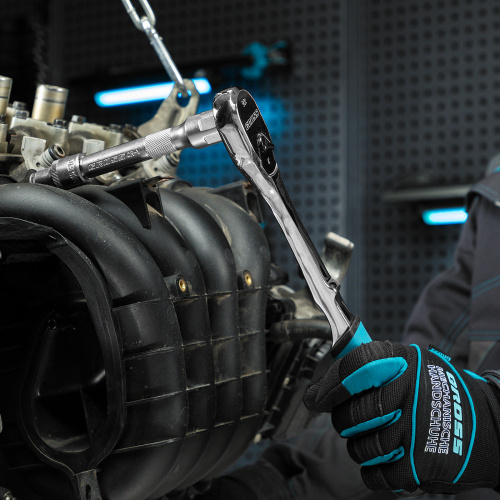 Ключ-трещотка 1/2", CrV, 90 зубьев, усиленный, хром Gross по ценам производителя в Краснодаре с доставкой по всей России