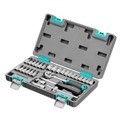 Набор инструментов, 1/4", CrV, пластиковый кейс 29 предметов Stels по ценам производителя в Краснодаре с доставкой по всей России