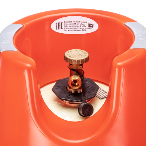 Баллон полимерно-композитный газовый, красный, 18 л (LPG/СУГ) RSV Composite купить в Москве с доставкой по всей России | ProtosMarket.ru