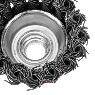 Щетка для УШМ, 65 мм, М14, "чашка", крученая проволока 0.8 мм Matrix по ценам производителя в Краснодаре с доставкой по всей России