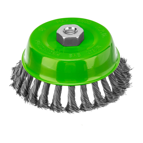 Щетка для УШМ, 125 мм, М14, "чашка", крученая металлическая проволока Сибртех по ценам производителя в Краснодаре с доставкой по всей России